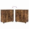 vidaXL Bathroom Furniture Set 3 pcs Smoked Oak Engineered wood & Metal