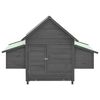 vidaXL Chicken Coop Grey and White 150x96x110 cm Solid Firwood