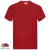Fruit of the Loom Original T-shirts 5 pcs Red XXL Cotton