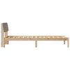 vidaXL Bed frame Brown and taupe 80 x 200 cm Solid pine wood