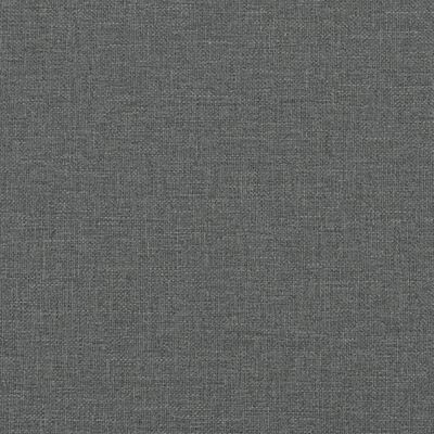 vidaXL Dining Bench Dark Grey 62x32x45 cm Steel and Fabric