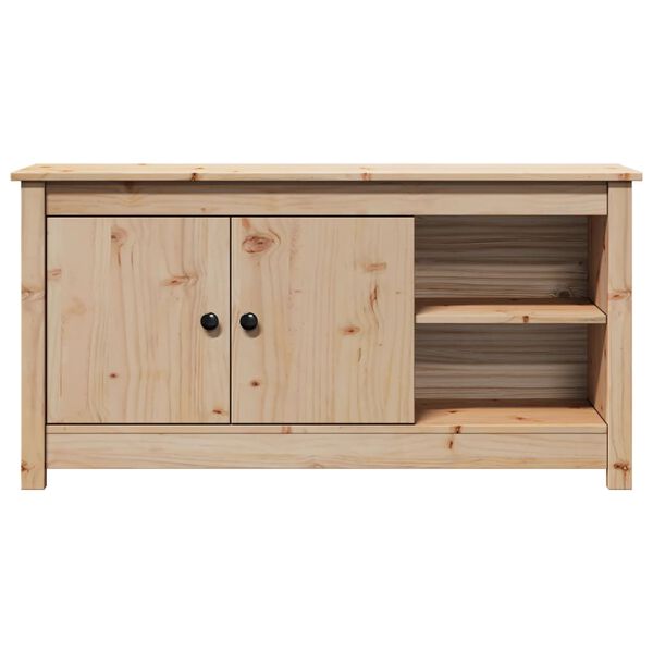 vidaXL TV Cabinet 103x36.5x52 cm Solid Wood Pine