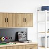 vidaXL Garage Wall Cabinet Artisan Oak Engineered Wood