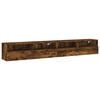 vidaXL TV Wall Cabinets 2 pcs Smoked Oak 100x30x30 cm Engineered Wood