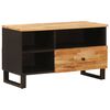 vidaXL TV Cabinet with Drawer Brown 80 x 33 x 46 cm Solid Mango Wood