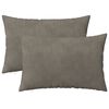 vidaXL Cushion with Pillow HEERLEN 2 pcs Light Grey Velvet