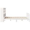 vidaXL Bed Frame without Mattress White 120x190 cm Small Double Solid Wood Pine