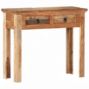 vidaXL Console Table 90,5x30x75cm Solid Acacia Wood and Reclaimed Wood