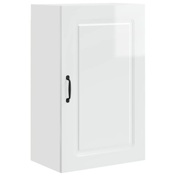 vidaXL Kitchen Cabinet Kalmar High Gloss White 50 x 31 x 80 cm