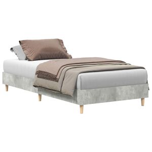 vidaXL Bed Frame Concrete Grey 203 x 93 x 25 cm Engineered Wood