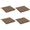vidaXL 4-Piece Seat Cushions SOEST 4 pcs 100% Polyester Taupe