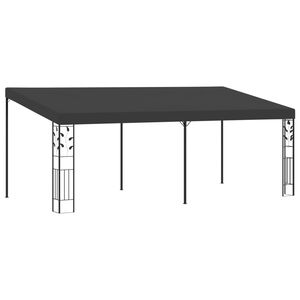 vidaXL Gazebo | Anthracite | Powder-coated steel, 100% polyester | Large
