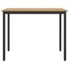 vidaXL Table Artisan Oak 100 x 50 x 76.5 cm Engineered Wood and Steel