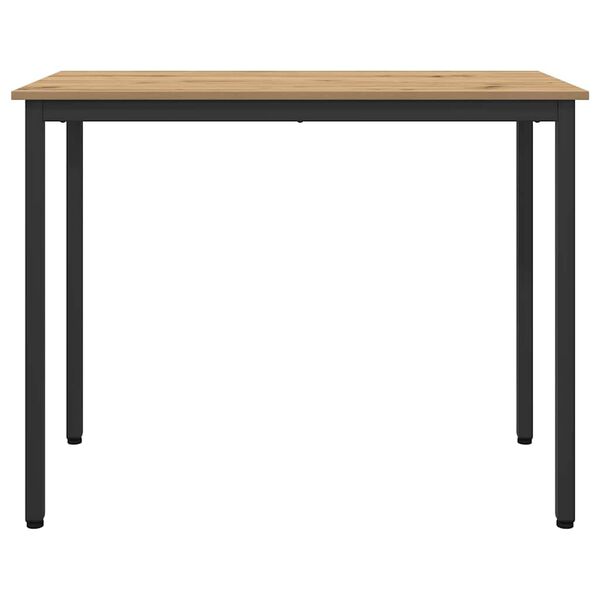 vidaXL Table Artisan Oak 100 x 50 x 76.5 cm Engineered Wood and Steel