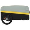 vidaXL Bike Trailer Black and Yellow 45 kg Iron