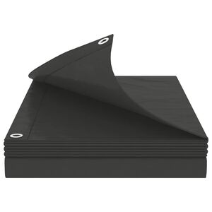 vidaXL Tarpaulin with Eyelets Anthracite Grey 2 x 3 m 90 gsm PE