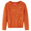 Kids' Sweater Knitted Burnt Orange 128