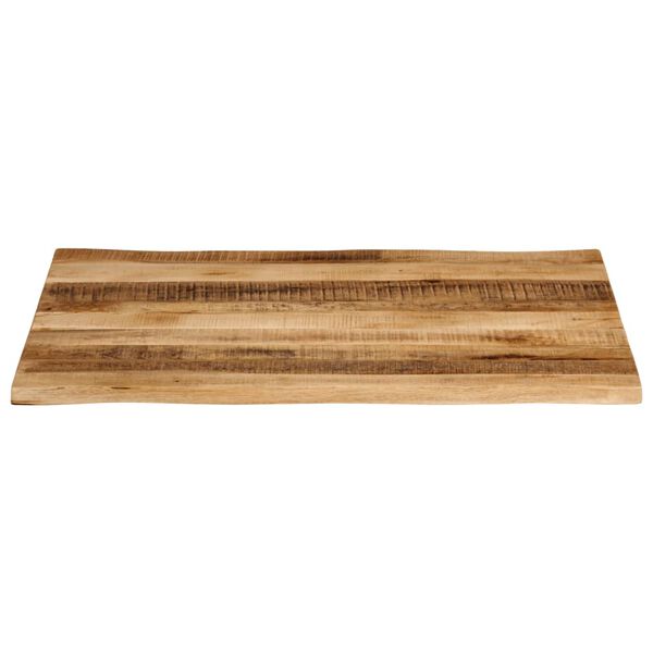 vidaXL Table Top Live Edge 100x80x3.8 cm Solid Wood Rough Mango