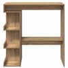 vidaXL Bar Table with Storage Rack Artisan Oak 100x48x101.5 cm