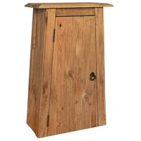 vidaXL Bathroom Wall Cabinet Solid Pinewood 42x23x70 cm