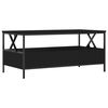 vidaXL Coffee Table Black 100x51x45 cm Engineered Wood