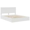 vidaXL Storage Bed with Headboard White 160 x 200 cm Engineered Wood
