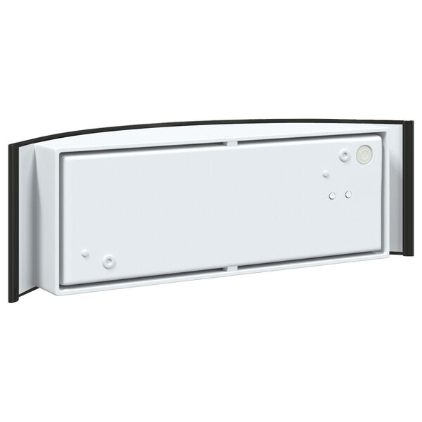 vidaXL Outdoor Wall Light Black 32 x 10 x 10 cm Stainless steel
