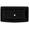 Ceramic Bathroom Sink Basin Black Rectangular