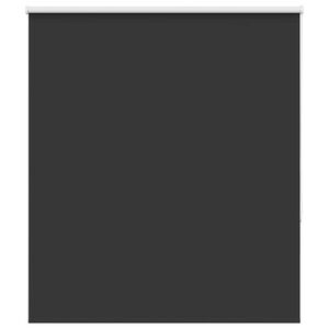 vidaXL Roller Blind Blackout Black 120x175 cm Fabric Width 116.6 cm Polyester