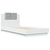 vidaXL Bed Frame with LED without Mattress White 90x200 cm