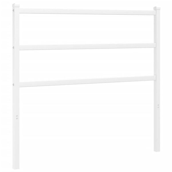 vidaXL Metal Headboard White 100 cm