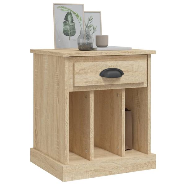 vidaXL Bedside Cabinets 2 pcs Sonoma Oak 43x36x50 cm