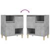 vidaXL Sideboards 2 pcs Concrete Grey 60x35x70 cm Engineered Wood