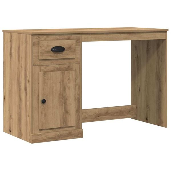 vidaXL Desk with Drawer Artisan Oak 50 x 115 x 75 cm Engineered Wood