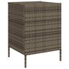 vidaXL Garden Storage Cabinet Grey 55x59x80 cm Poly Rattan