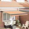 vidaXL Retractable Awning Yellow and Orange 350 x 250 cm