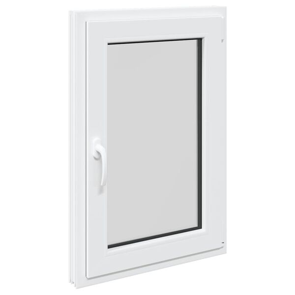 vidaXL Basement Window "RISOR" 60x80 cm Tilt&Turn DIN Right White