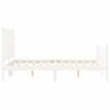 vidaXL Bed Frame without Mattress White 140x200 cm Solid Wood Pine