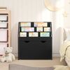 vidaXL Kids Bookshelf Black 60 x 29.5 x 69 cm Engineered Wood