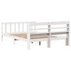 vidaXL Bed Frame without Mattress White 120x190 cm Small Double Solid Wood Pine