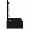 vidaXL Dressing Table Black 100 x 40 x 70 cm Engineered Wood