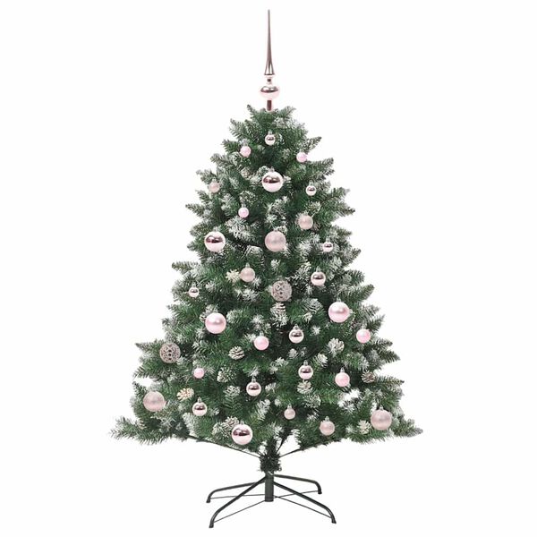 vidaXL Artificial Christmas Tree with 150 LEDs with Stand Green 120 cm