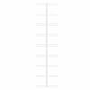 vidaXL Wall-mounted Wine Rack for 9 Bottles White Iron