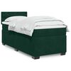vidaXL Box Spring Bed with Mattress Dark Green 90x200 cm Velvet