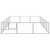 vidaXL Dog Kennel Silver 18 m&sup2; Steel