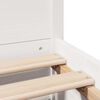 vidaXL Bed Frame without Mattress White 140x200 cm Solid Wood Pine