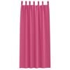 vidaXL Blackout Curtains with Rings 2 pcs Bright Pink 260 x 140 cm