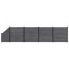 vidaXL Fence Set 5 pcs 792 x 186 cm WPC and Aluminium Grey