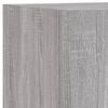 vidaXL 4 Piece TV Wall Units with LED Grey Sonoma Engineered Wood