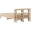 vidaXL Bed Frame without Mattress 75x190 cm Small Single Solid Wood Pine